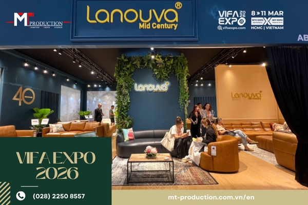 Bí Quyết Gian Hàng VIFA EXPO 2026 Thu Hút Khách Hàng – MT-PRODUCTION Thi Công Trọn Gói Chuyên Nghiệp