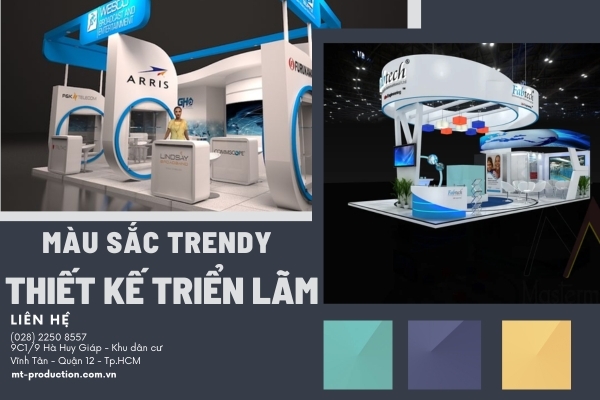 Các Màu Sắc Thiết Kế Triển Lãm Trendy Trong Năm 2025