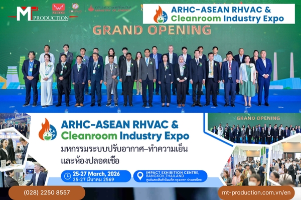 Gian hàng triển lãm tại ARHC - Triển lãm Công nghiệp RHVAC & Phòng sạch ASEAN