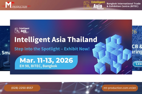 Intelligent Asia Thailand 2026: Thi Công Gian Hàng Triển Lãm Thông Minh Chuyên Nghiệp Từ MT-PRODUCTION