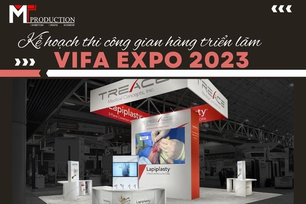 Construction plan of Vifa Expo 2023 booth - exhibition Vietnam