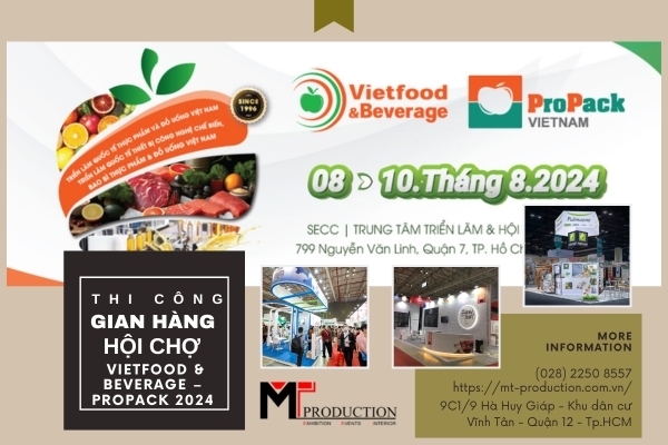 Tips for constructing an eye-catching fair booth at Vietfood & Beverage – Propack 2024