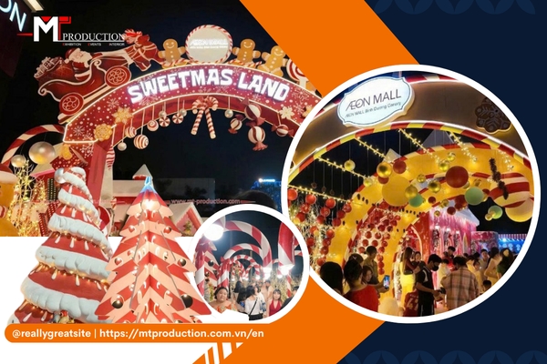 Sweetmas Land AEON Mall Binh Duong Canary 2025: The Exhibition Fair Turns into a Magical Christmas Festival 