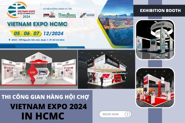 Construction of Vietnam Expo 2024 fair booth in HCMC