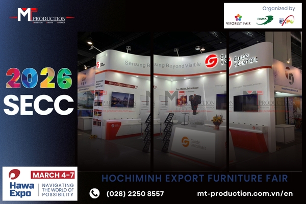 Thi Công Gian Hàng Triển Lãm HAWAEXPO 2026 – Nhà Thầu Thi Công Trọn Gói Uy Tín Tại TP.HCM                                        