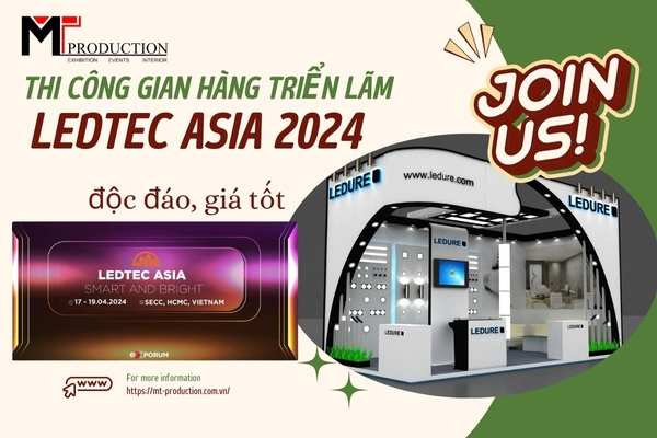 Construction of LedTec Asia 2024 exhibition design at good prices