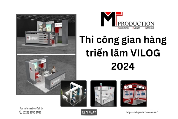 Construction of VILOG 2024 exhibition booth