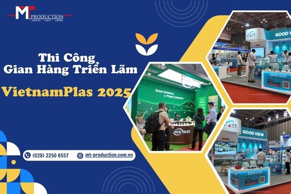 Construction of the International Exhibition Booth VietnamPlas 2025