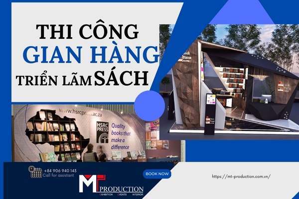 Thiết kế thi công gian hàng triển lãm sách khoa học