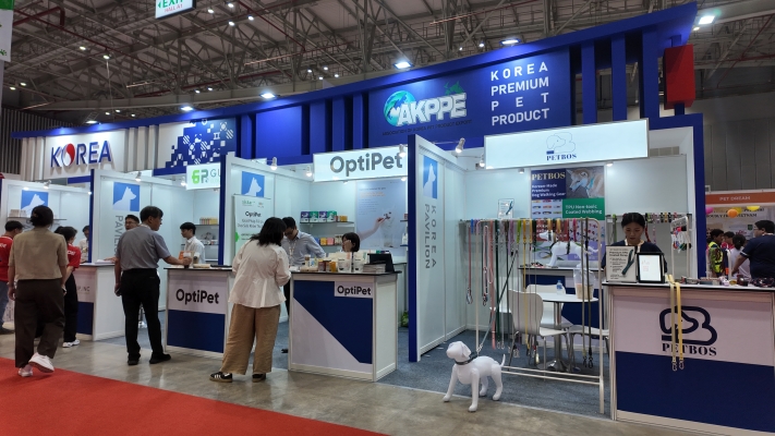 The design idea for the Petfair Vietnam 2025 exhibition booth is eye-catching for visitors