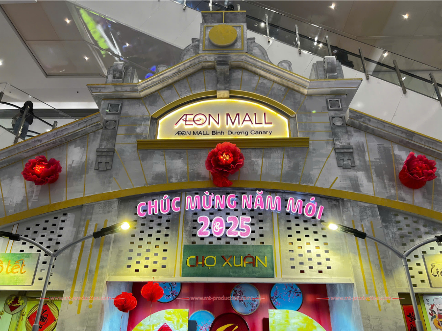 Tet Decoration at Aeonmall Binh Duong 2025